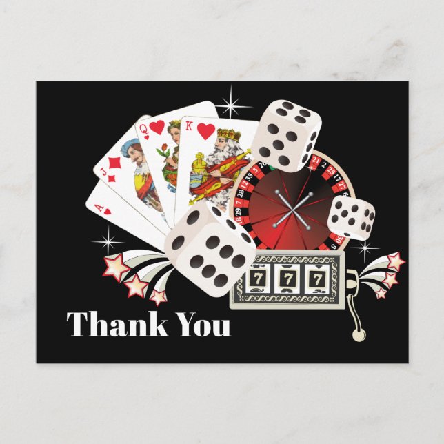 Casino danke Karte (Vorderseite)