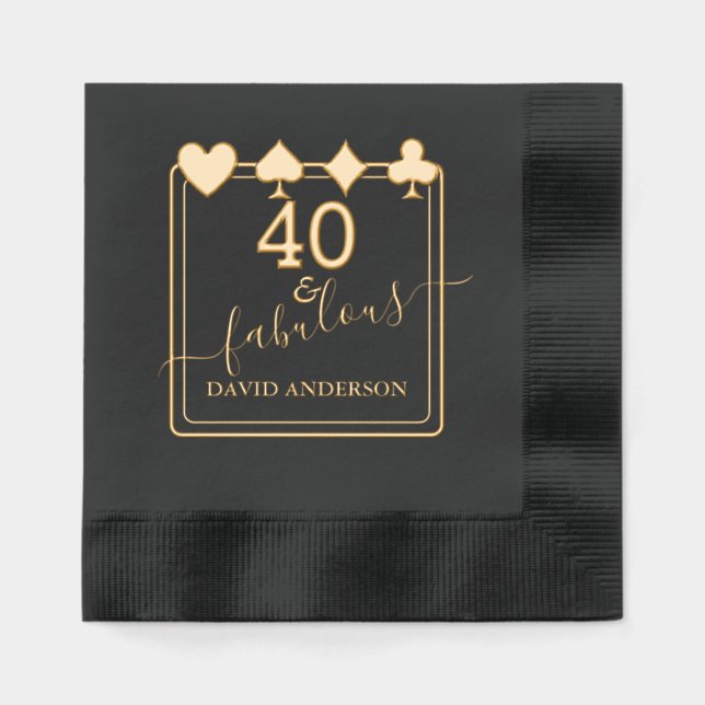 Casino de luxe Vegas 40 et fabuleux anniversaire (Recto)