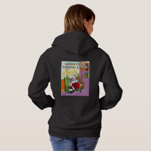 Casino de Noël style femmes noir sweat - shirt à