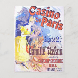 Casino de Paris Vintag Postkarte
