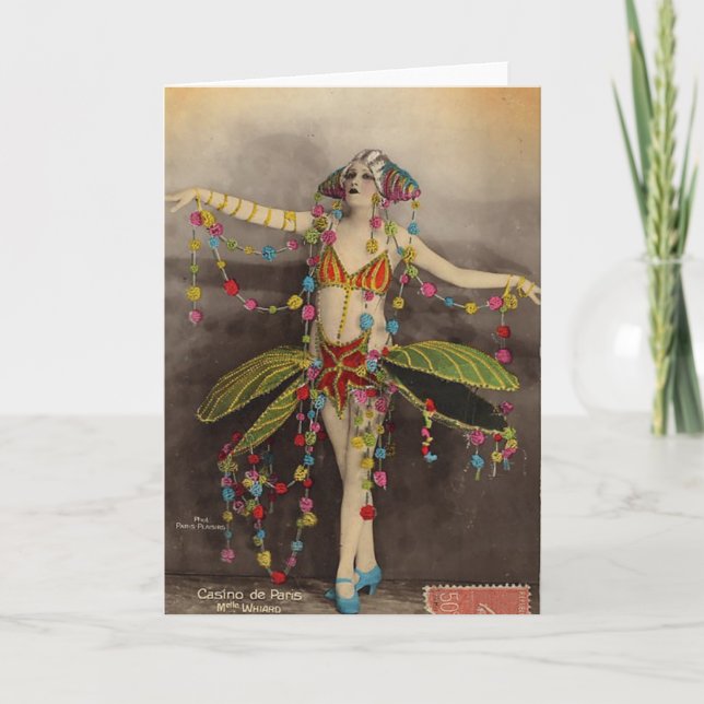 Casino de Paris Vintages Design Karte (Vorderseite)