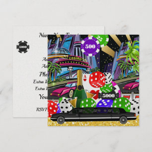 Casino-Einladung Einladung