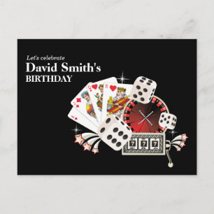 Casino Erwachsenenspiel Geburtstag Postkarte Einla