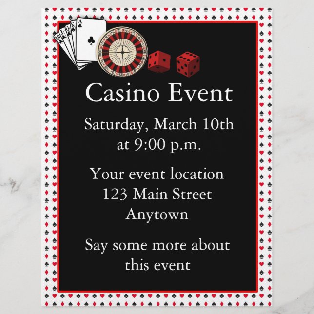 Casino Event Flyer (Vorne)