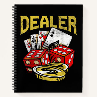 Casino Gambling Dealer Texas Holdem Poker Notizbuch