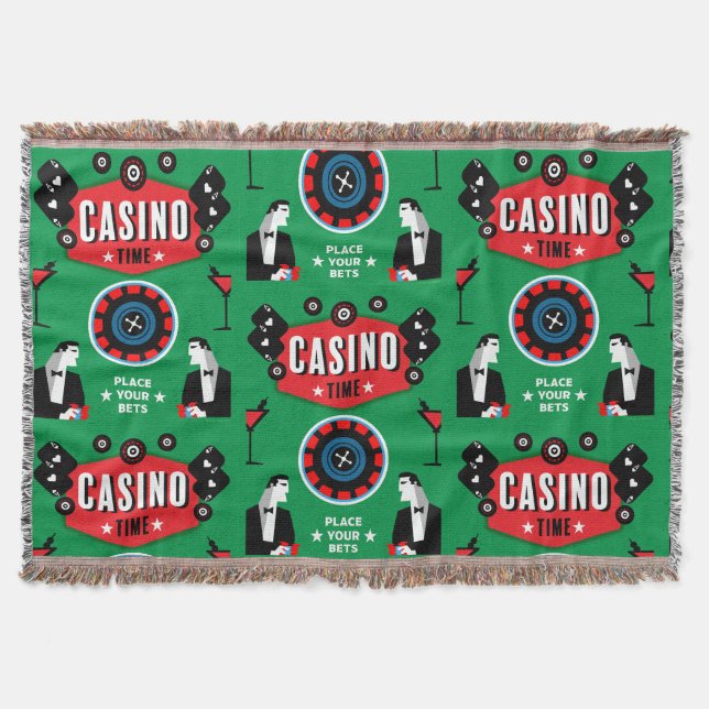 Casino Gambling Poker Roulette Decke (Vorderseite)