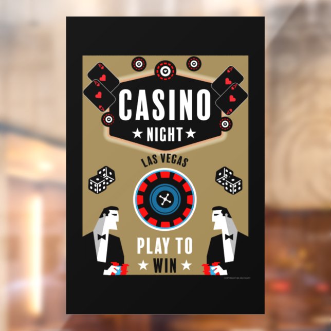 Casino Gambling Poker Roulette Fensteraufkleber (Blatt 2)