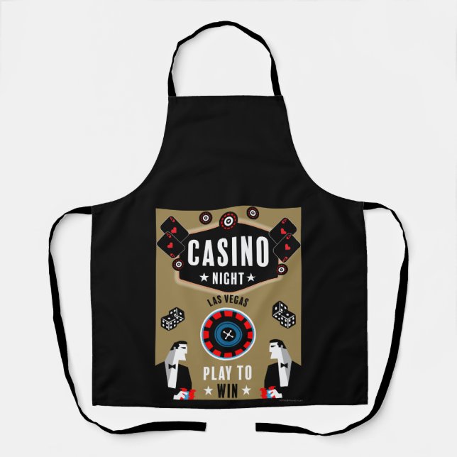 Casino Gambling Poker Roulette Schürze (Vorderseite)