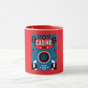 Casino Gambling Poker Roulette Tasse
