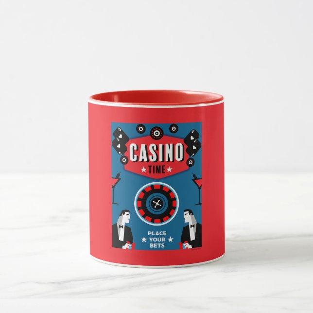 Casino Gambling Poker Roulette Tasse (Zentrum)