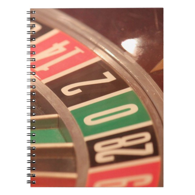 Casino Gambling Roulette Rad Vintag Retro Stil Notizblock (Vorderseite)