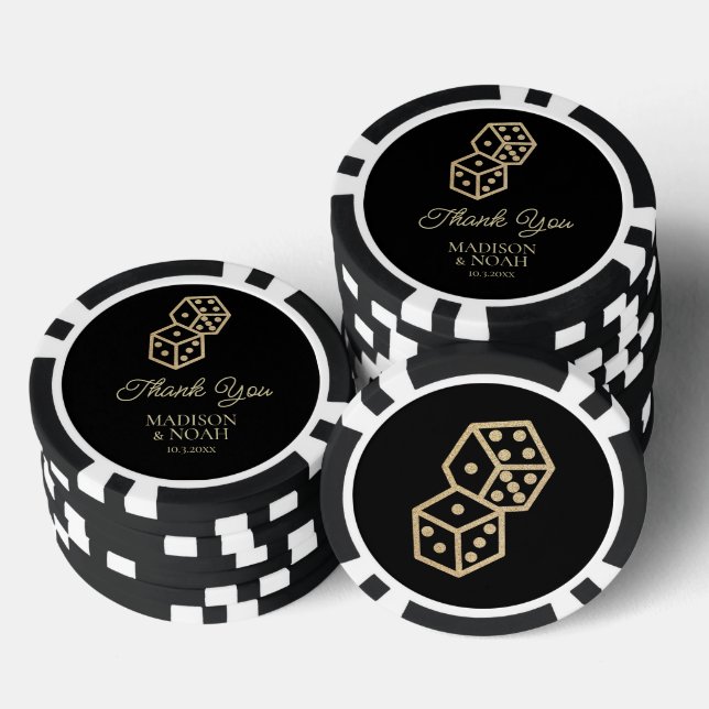Casino Gastgeschenk Hochzeit Poker Chips (Stapel)