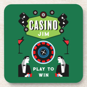 Casino Glücksspiel Poker Roulette Getränkeuntersetzer