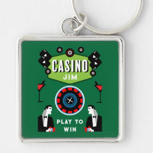 Casino Glücksspiel Poker Roulette  Schlüsselanhänger