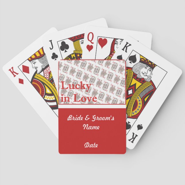 Casino Hochzeitsdeck Spielkarten Favoriten (Rückseite)