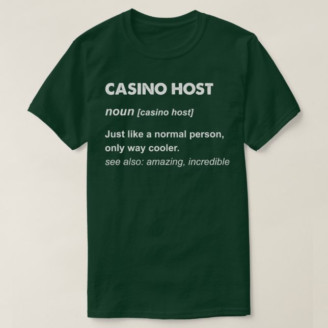 Casino Host T-Shirt (Design vorne)
