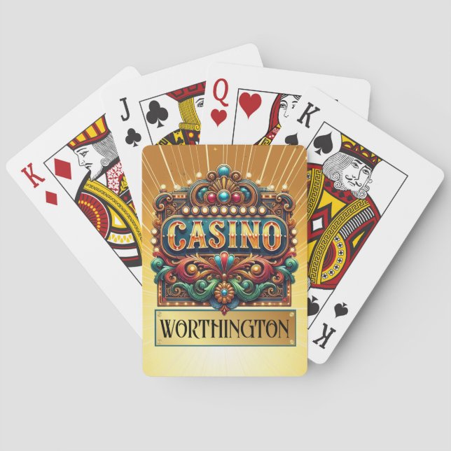 CASINO KARTEN. BINGO SPIELKARTEN (Rückseite)