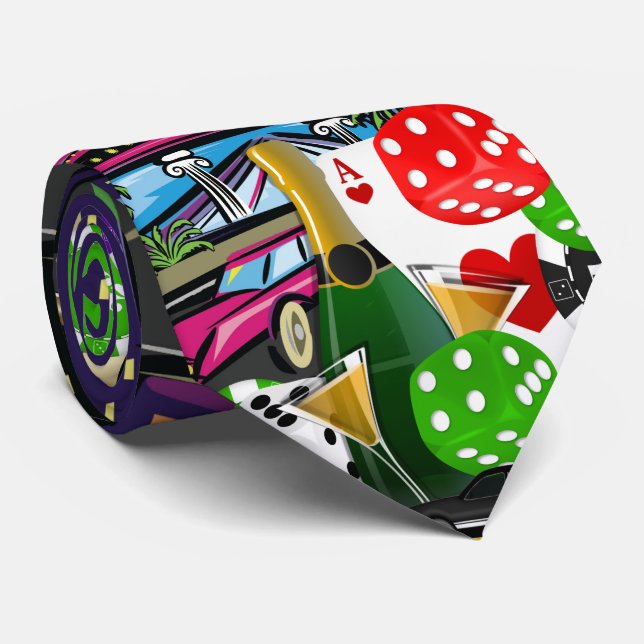 Casino Krawatte 1 auf Krawatte (Gerollt)