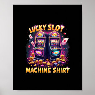 Casino Las Vegas Glücksspiel Liebhaber Glücklicher Poster