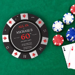 Casino Las Vegas Poker Chip 60. Geburtstag Einladung<br><div class="desc">Feiern Sie Ihren Meilenstein zum 60. Geburtstag mit unserer Erwachsenengeburtstagseinladung, die wie ein Poker-Chip aussieht! Diese Einladung ist ideal für alle, die Lieben Casinos, Glücksspiel, oder alles, was Vegas-Thema. Auf der Vorderseite der Einladung steht ein hochwertiger, farbenfroher Poker-Chip, in dem Ihr Name und Ihr Geburtstag in der Mitte sichtbar dargestellt...</div>
