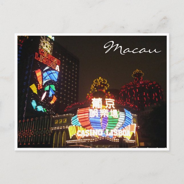 Casino Lichter lisboa Postkarte (Vorderseite)