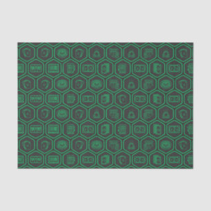 Casino Matrix - Cooles geometrisches Muster Seidenpapier