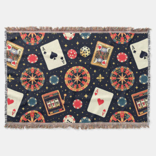 Casino-Musterdesign auf Schwarz Decke