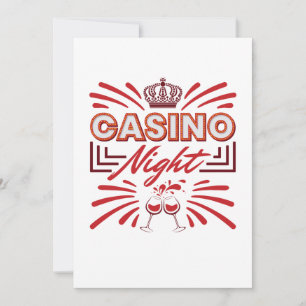 Casino-Nachtparty Glücksspiel-Liebhaber Einladung