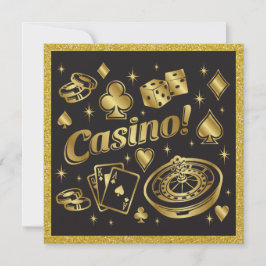 Casino Night Party Einladung