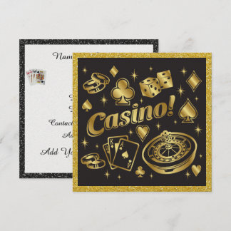 Casino Night Party Einladung