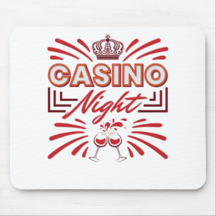Casino Night Party Gambling Lover Mousepad
