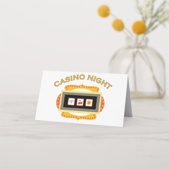 Casino Night Platzkarte (Vorderseite)