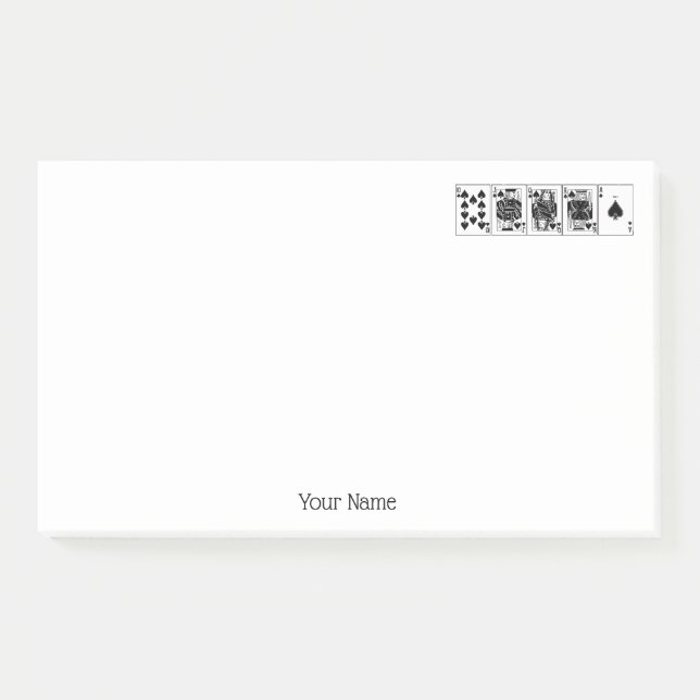 Casino Night Poker Royal Piazza della Riforma Post-it Klebezettel (Vorderseite)