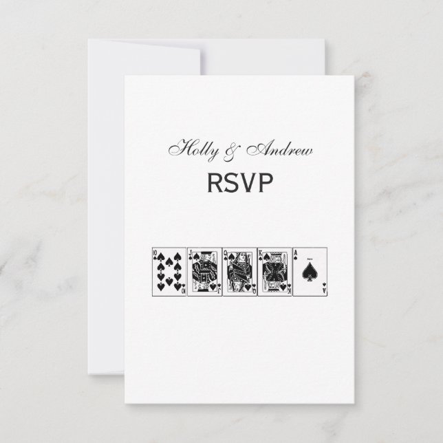 Casino Night Poker Royal Piazza della Riforma RSVP Karte (Vorderseite)