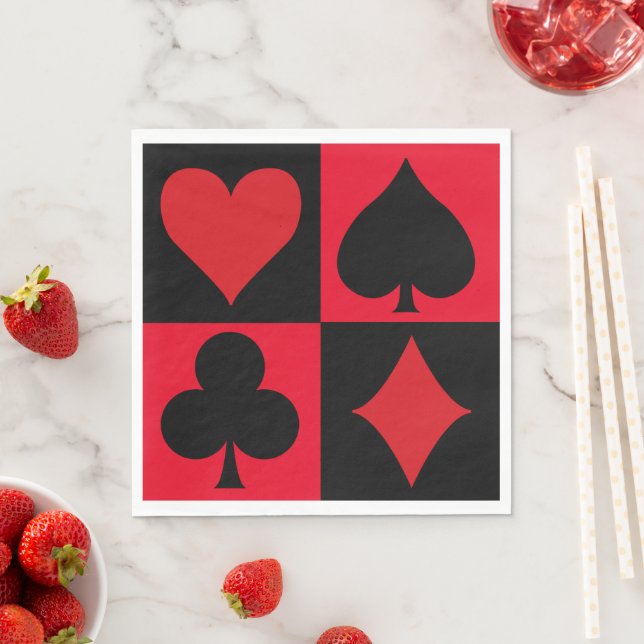 Casino Night Serviette (Beispiel)