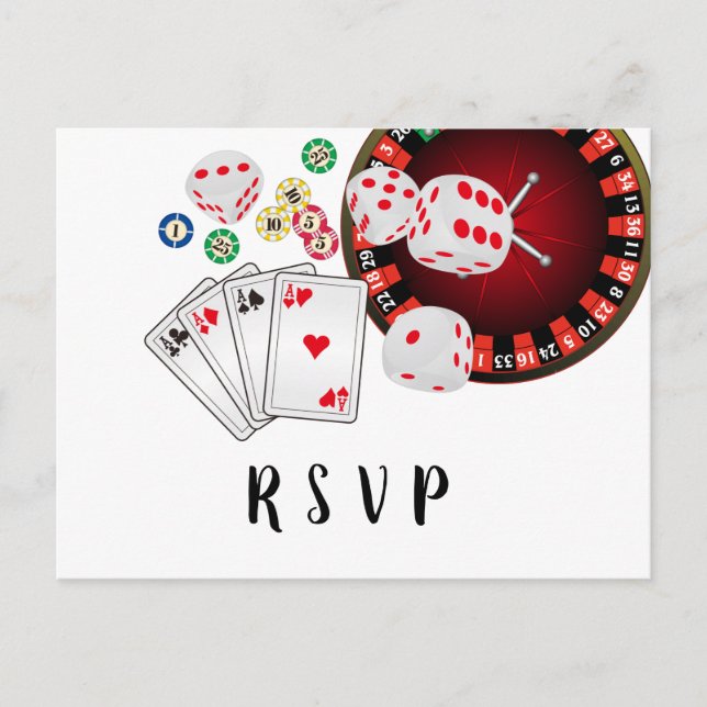 casino, nuit casino, carte postale RSVP (Devant)