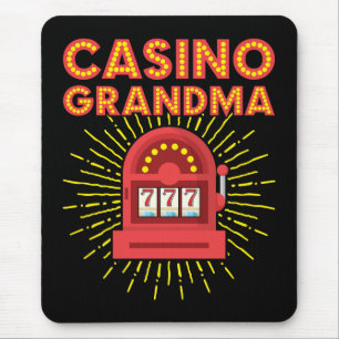 Casino Oma Gambling Granny Mousepad