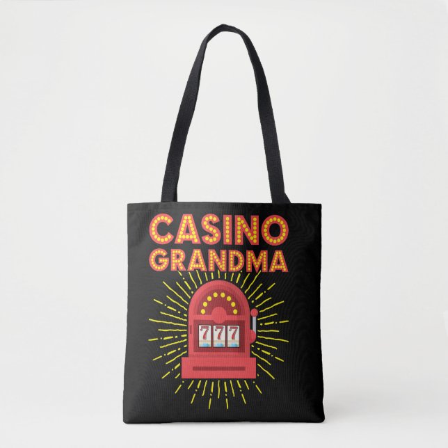 Casino Oma Gambling Granny Tasche (Vorderseite)