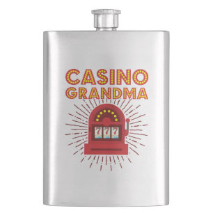 Casino Oma Spielautomat Großmutter Flachmann