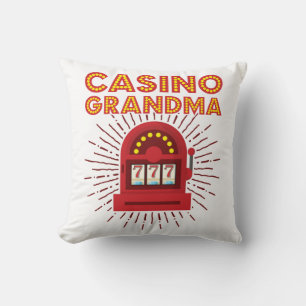 Casino Oma Spielautomat Großmutter Kissen