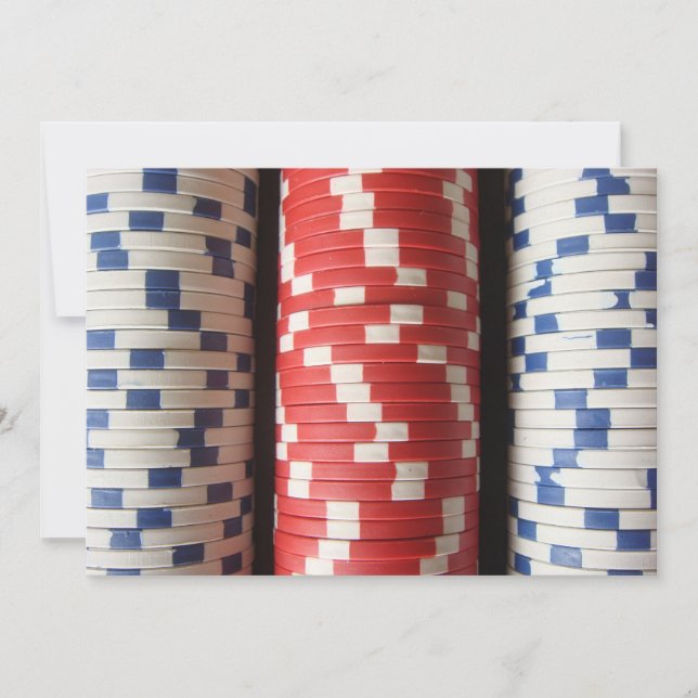 Casino Party Einladung (Vorderseite)