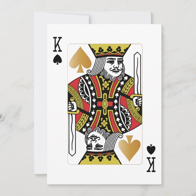 Casino Party Jouer Carte King (Devant)
