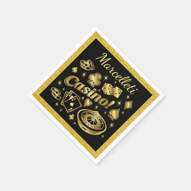 Casino Party Napkins Party Waren Serviette (Ecke)
