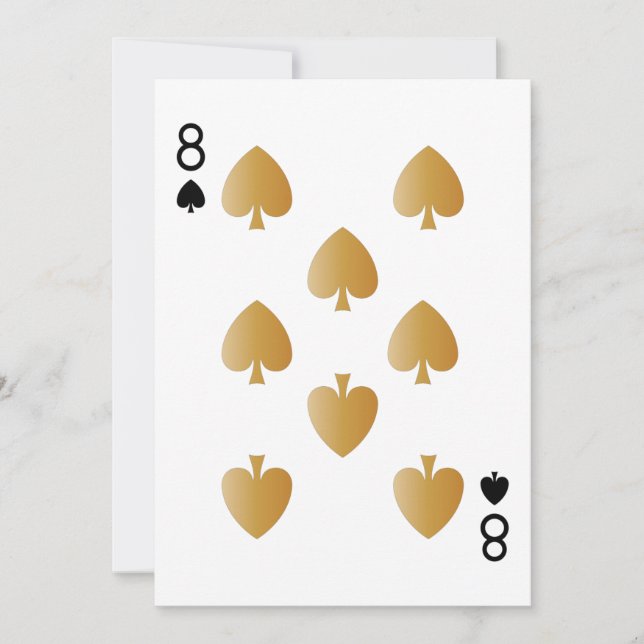 Casino Party Spielkarte 8 (Vorderseite)