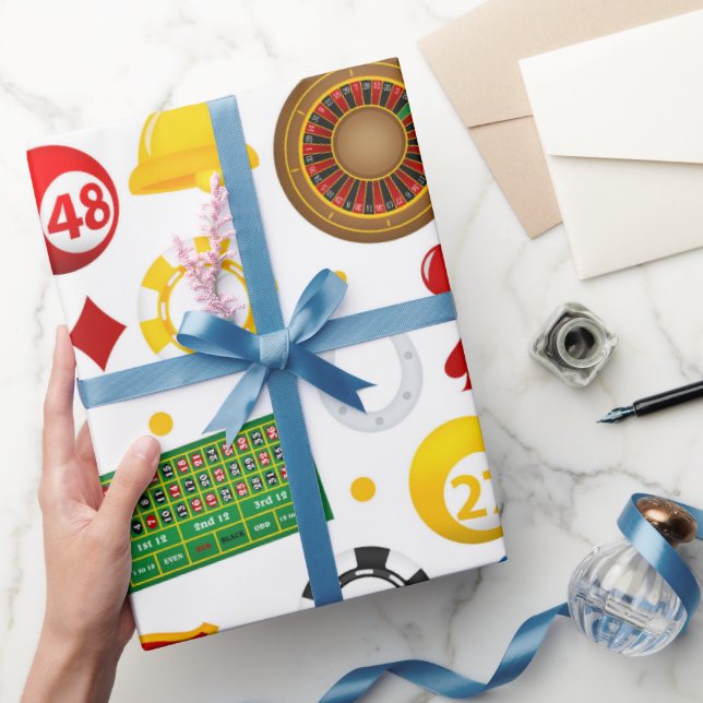 Casino Pattern Geschenkpapier (Schenken)