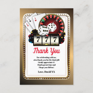 casino, poker, adulte, carte de remerciements