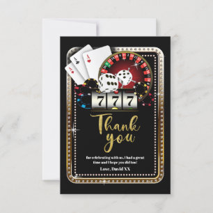 casino, poker, adulte, carte de remerciements