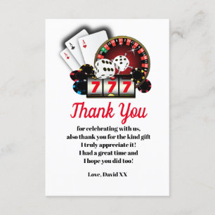 casino, poker, adulte, carte de remerciements