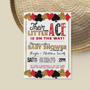 Casino Poker Bébé Coed Douche Invitation