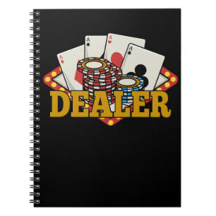 Casino Poker Dealer Notizblock
